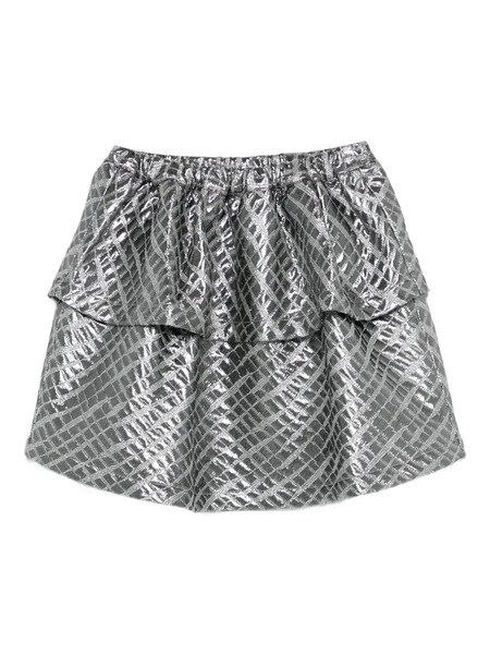  Andorine Metallic-effect Skirt - Silver 