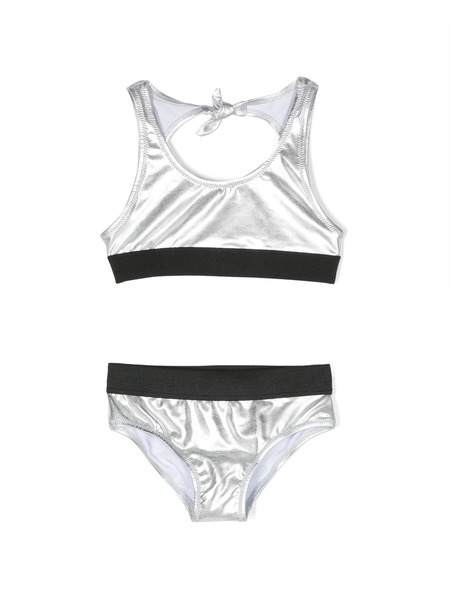 Andorine Metallic-finish Bikini - Silver 