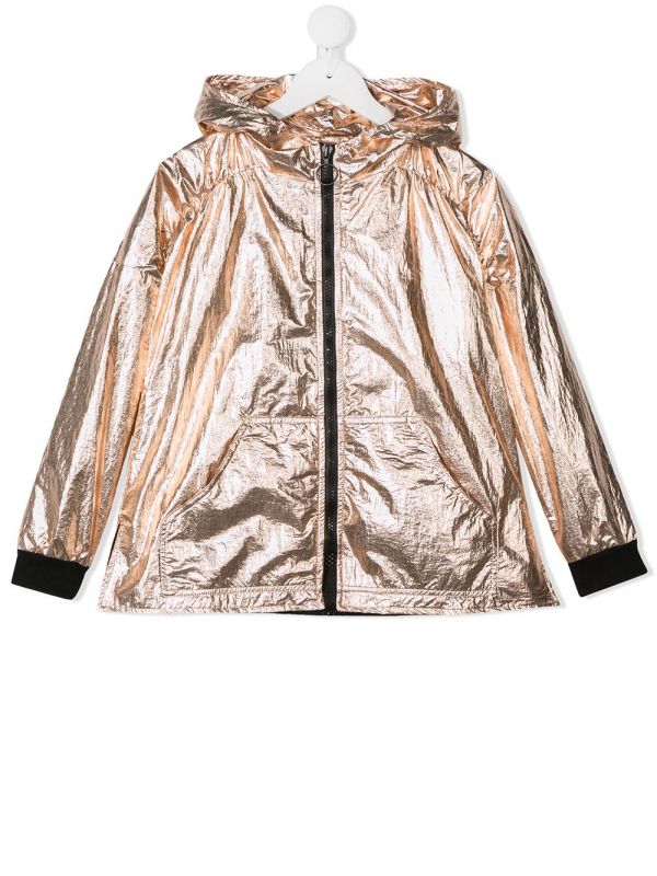  Andorine Metallized Hooded Jacket - Gold 