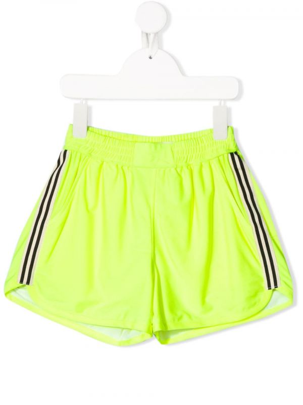  Andorine Racer Stripe Running Shorts - Yellow 