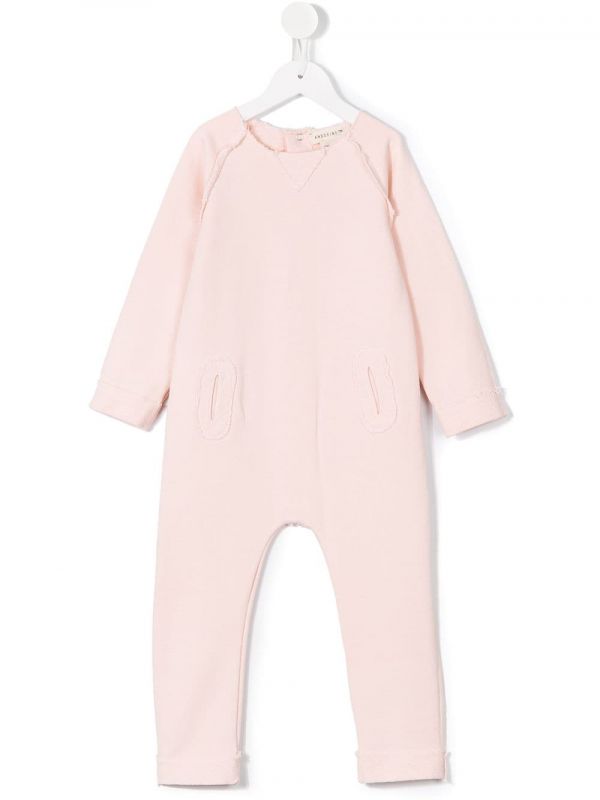 Andorine Raw-edge Jumpsuit - Pink 