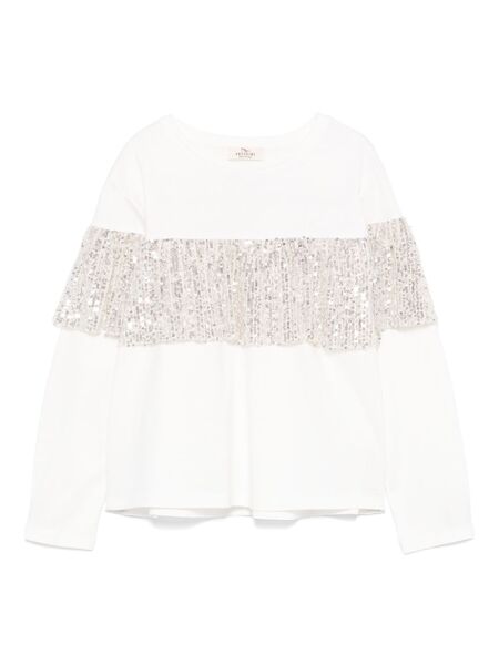  Andorine Sequin-embellished Top - White 