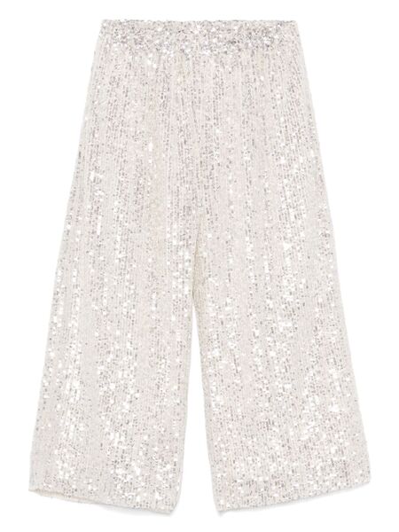  Andorine Sequined Wide-leg Trousers - Neutrals 