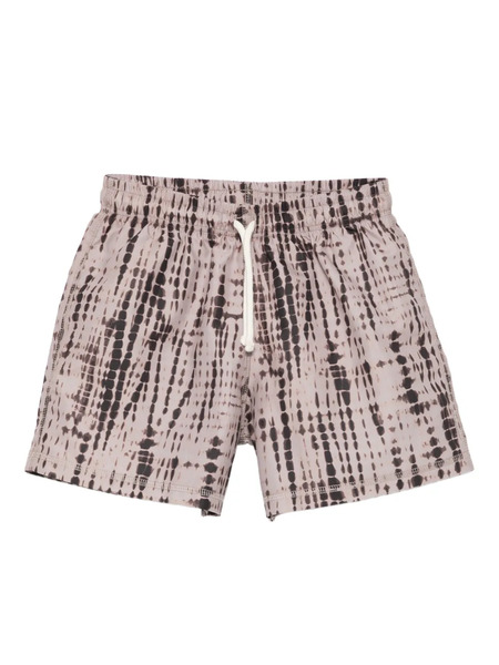  Andorine Tie-dye Swim Shorts - Brown 