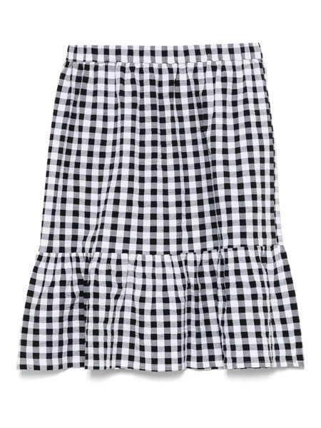  Andorine Vichy Midi Skirt - Black 