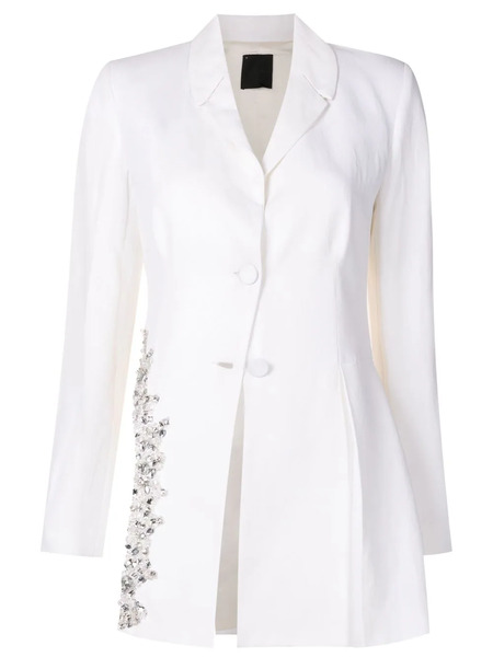  Andrea Bogosian Carter Embellished Blazer - White 