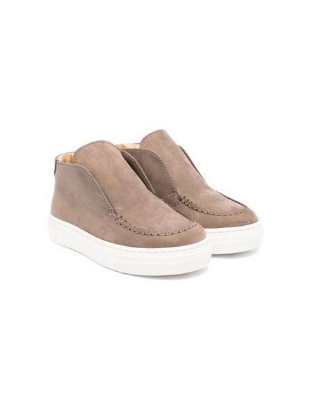  Andrea Montelpare Leather Slip-on Ankle Boots - Brown 