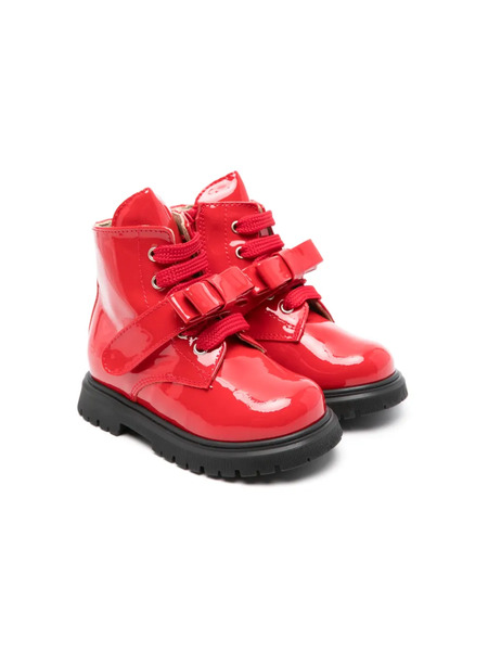  Andrea Montelpare Patent-leather Ankle Boots - Red 