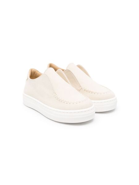  Andrea Montelpare Suede Loafers - Neutrals 