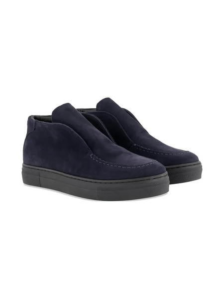 Andrea Montelpare Suede Slip-on Boots - Blue 