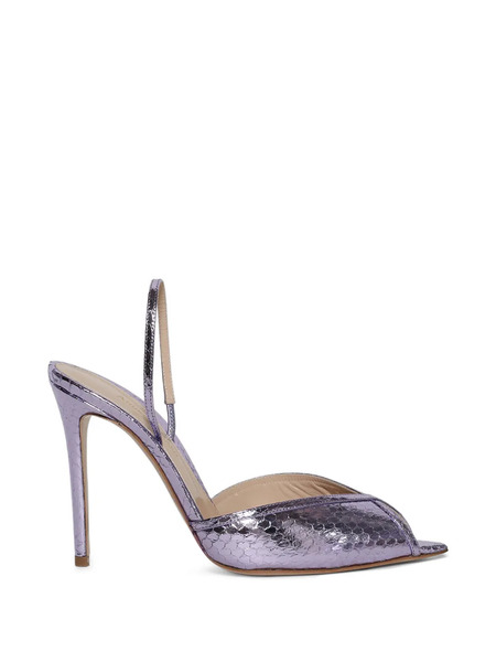  Andrea Wazen Katy Slingback Sandals - Purple 