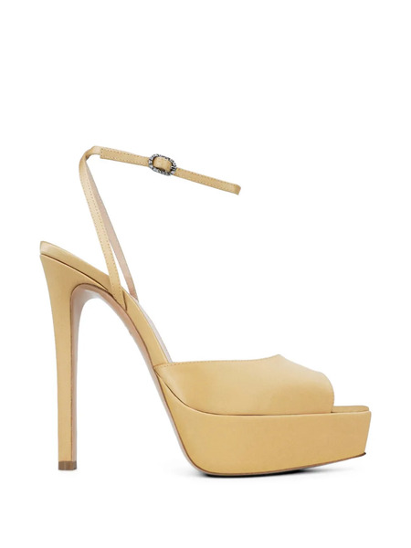  Andrea Wazen Loulou Platform Sandals - Gold 