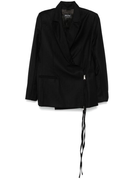  Andrea Ya'aqov Wrap Blazer - Black 