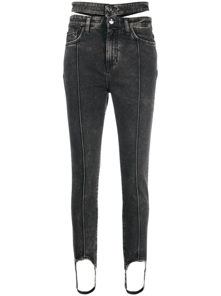  AndreĀdamo Cut-out Skinny Jeans - Black 