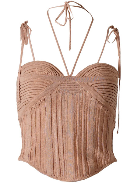  AndreĀdamo Cut-out Tank Top - Neutrals 