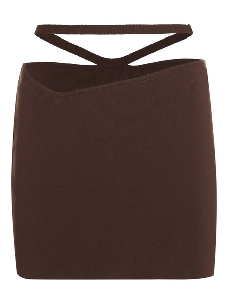  AndreĀdamo Knitted Mini Skirt - Brown 
