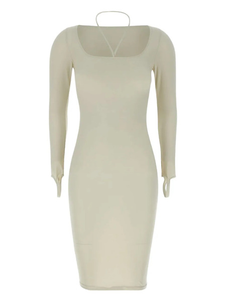  AndreĀdamo Long Sleeve Dress - White 