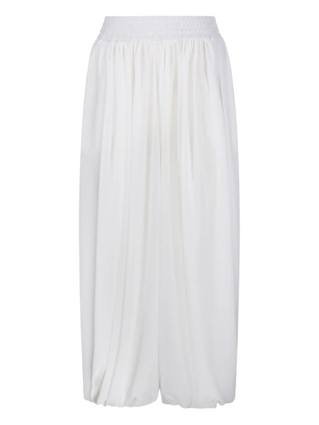  AndreĀdamo Pleated Palazzo Trousers - White 