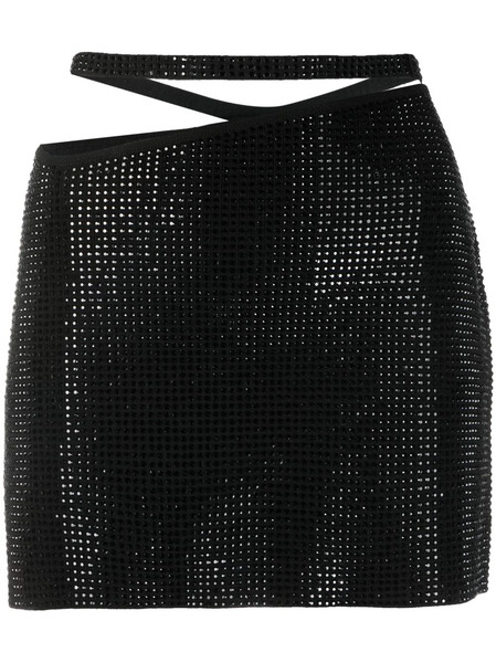  AndreĀdamo Rhinestone-embellished Miniskirt - Black 