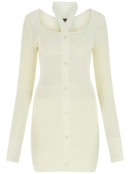  AndreĀdamo Stretch Knit Midi-dress - White 