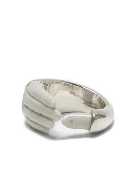  Andres Gallardo Hand Grab Ring - Silver 