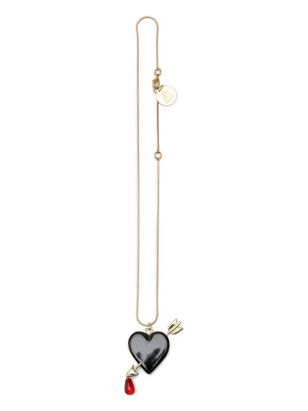  Andres Gallardo Heart-pendant Necklace - Black 