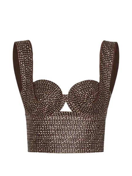 Andres Otalora Seam-details Top - Brown 