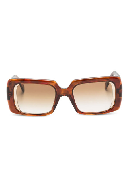  Andy Wolf Rectangle-frame Sunglasses - Brown 