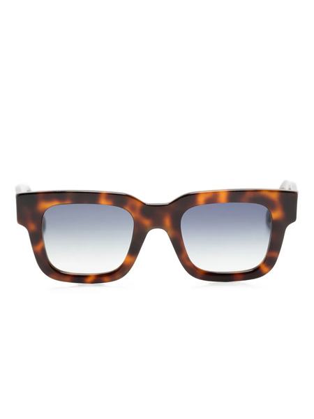  Andy Wolf Tortoiseshell Square-frame Sunglasses - Brown 