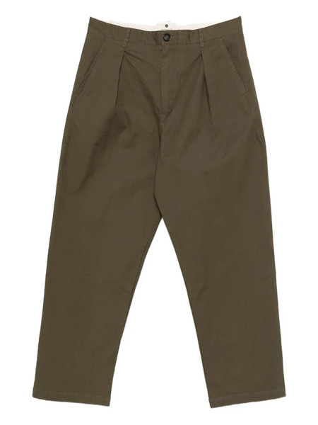  Anerkjendt Akjakob Pleated-front Trousers - Green 