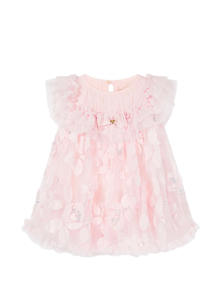  Angel's Face Dominique Embroidered Ruffled Dress - Pink 
