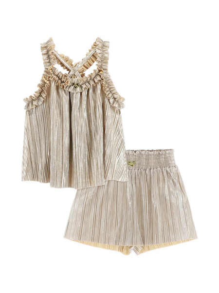  Angel's Face Kids Fortuna Shorts Set - Gold 