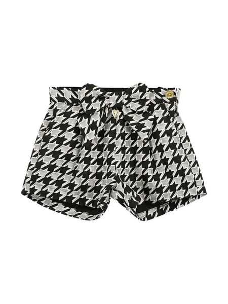  Angel's Face Kids Geometric-print Shorts - Black 
