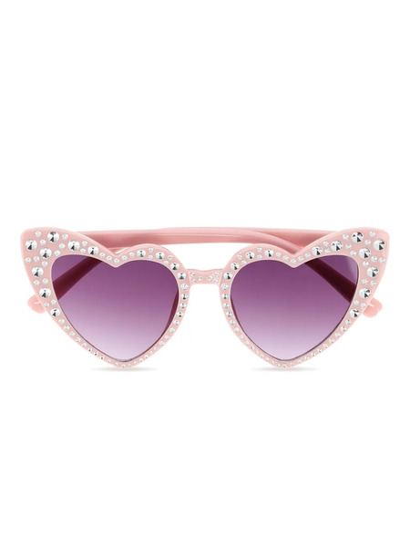  Angel's Face Kids Heart-frame Sunglasses - Pink 