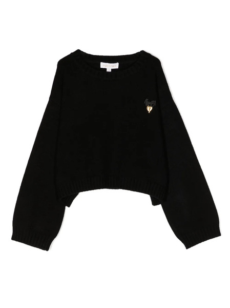  Angel's Face Roberta Cropped Jumper - Black 