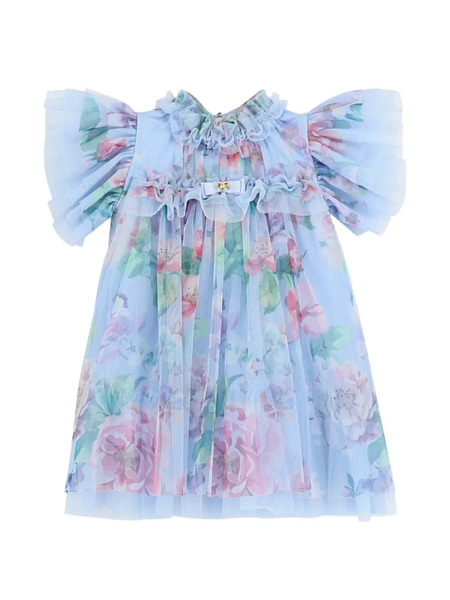 Angel's Face Wendy Floral Dress - Blue 