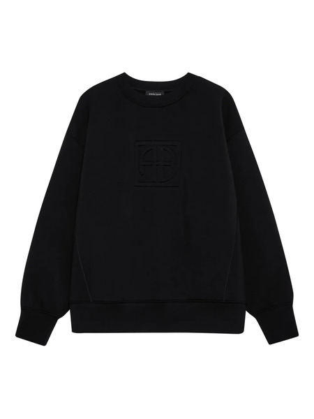  Anine Bing Alto Monogram Sweatshirt - Black 