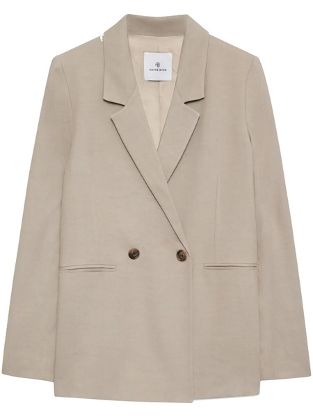  Anine Bing Diana Double-breasted Blazer - Neutrals 