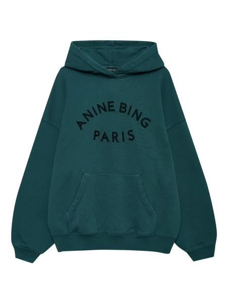  Anine Bing Harvey Hooded Sweatshirt - Green 