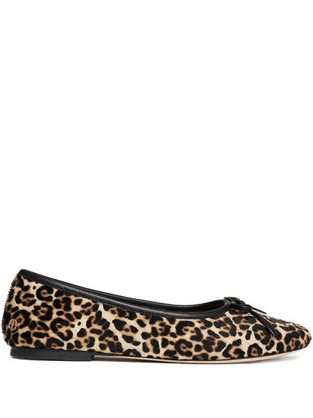  Anine Bing Jamie Leopard-patterm Flats - Brown 