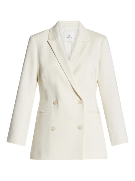  Anine Bing Jasmine Double-breasted Blazer - White 