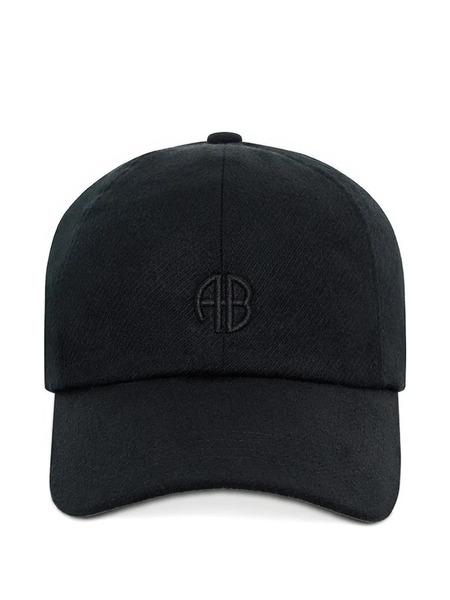  Anine Bing Jeremy Logo Baseball Cap - Black 