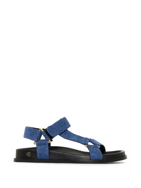  Anine Bing Jess Gold-tone-hardware Sandals - Blue 
