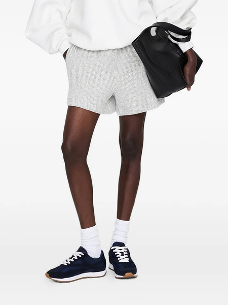  Anine Bing Kam Framed Monogram Shorts - Grey 
