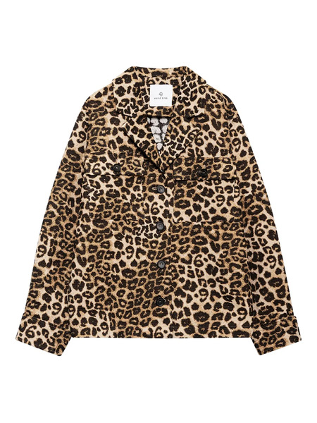  Anine Bing Leopard Print Button-fastening Jacket - Brown 