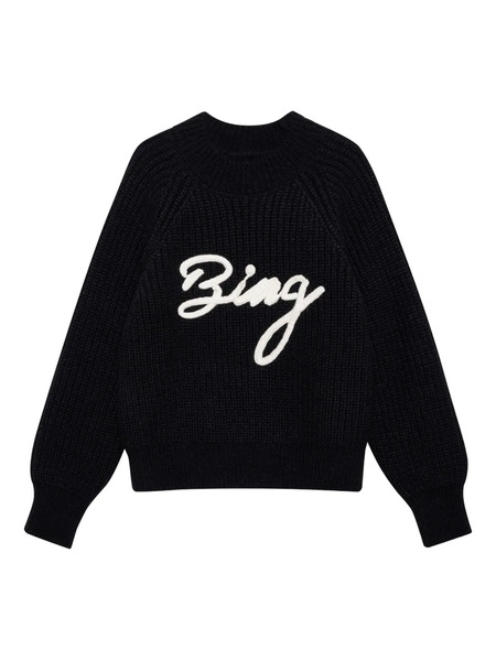  Anine Bing Logo-embroidered Sweater - Black 