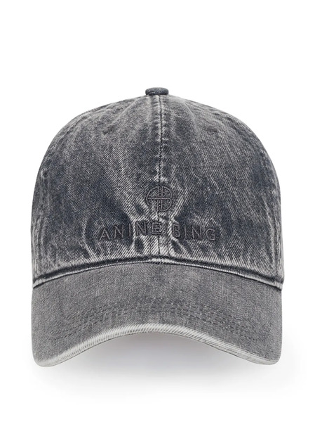  Anine Bing Logo-embroidery Baseball Cap - Grey 