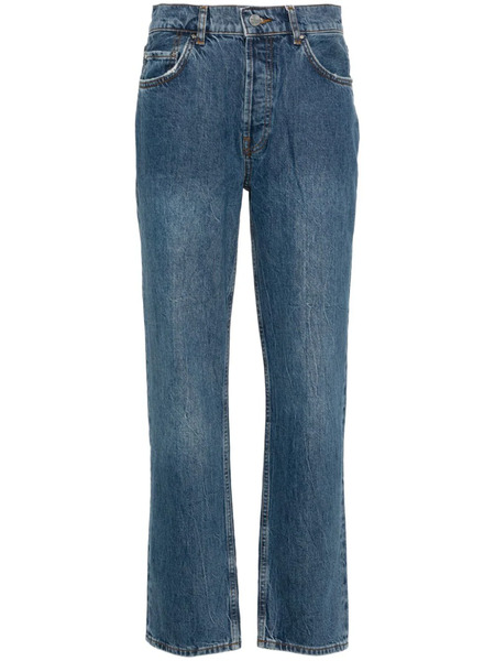  Anine Bing Logo-patch Boyfriend Jeans - Blue 