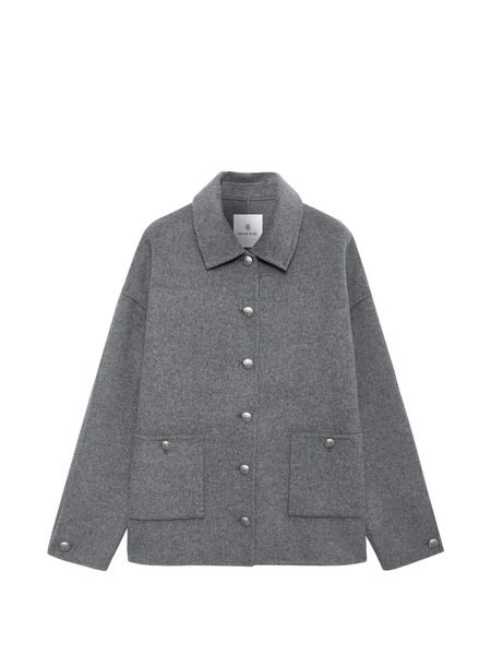  Anine Bing Luca Button-pocket Jacket - Grey 