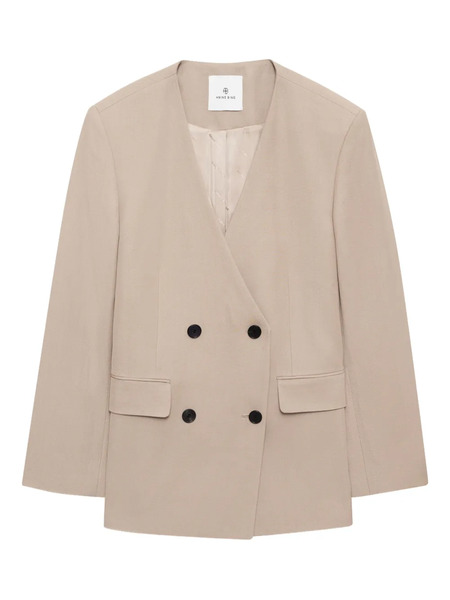 Anine Bing Maron Double-breasted Blazer - Neutrals 
